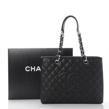 Chanel Caviar Quilted Grand Shopping Tote GST Black 8 of 8