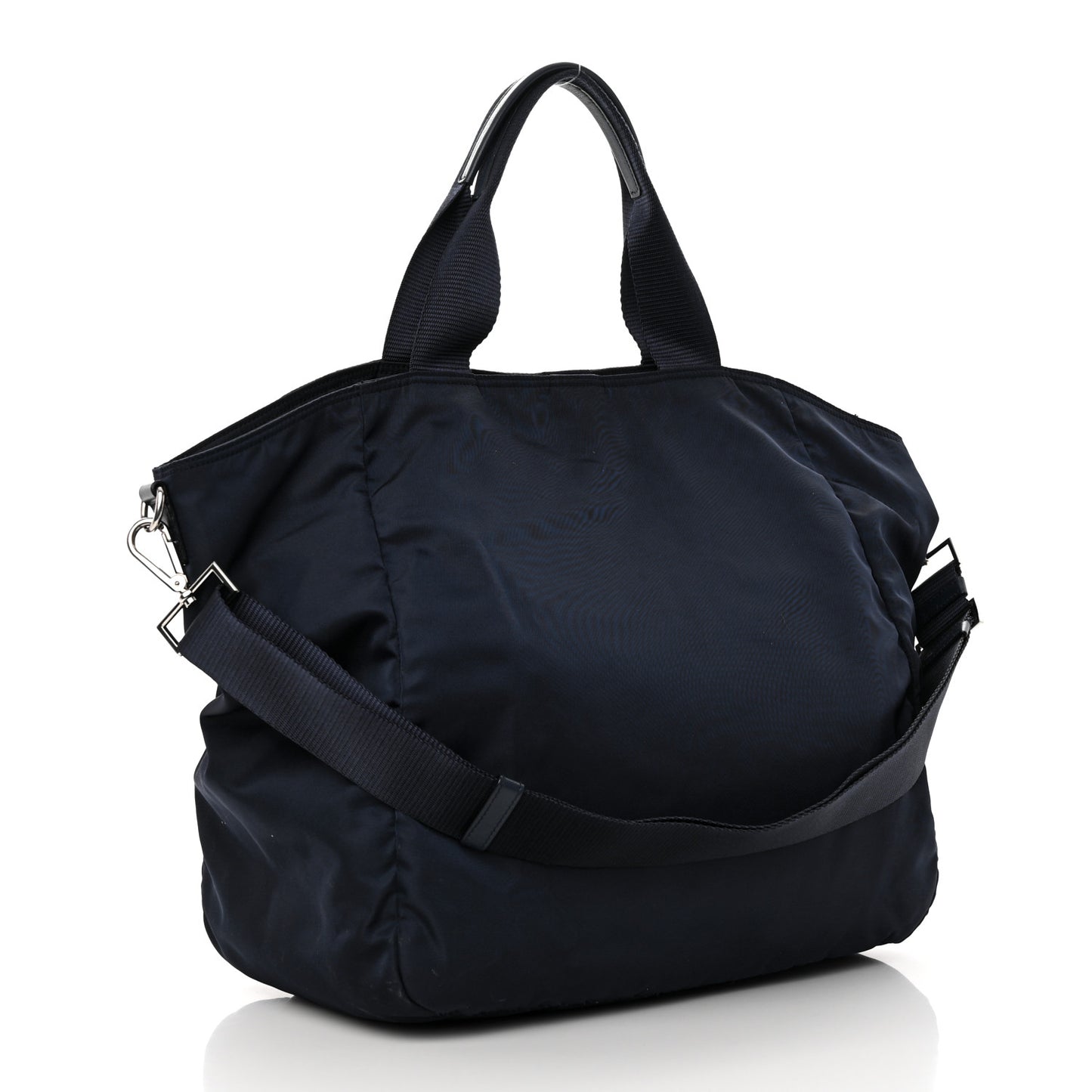 Nylon Saffiano Front Pocket Tote Baltico