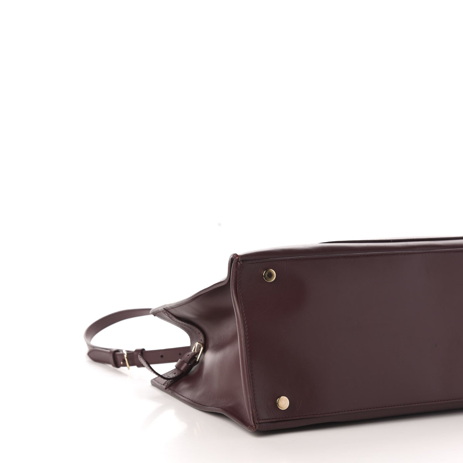 Balenciaga Calfskin Padlock Work S Bag Rouge Acajou 8 of 10