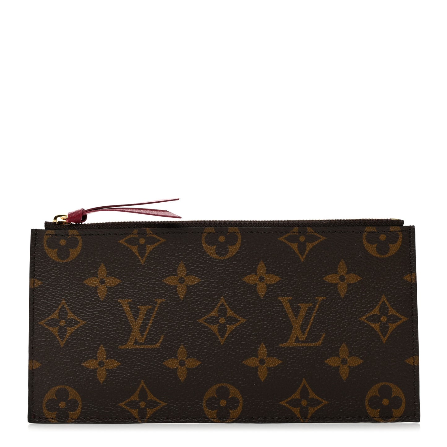 Monogram Felicie Chain Wallet Zippered Insert Fuchsia