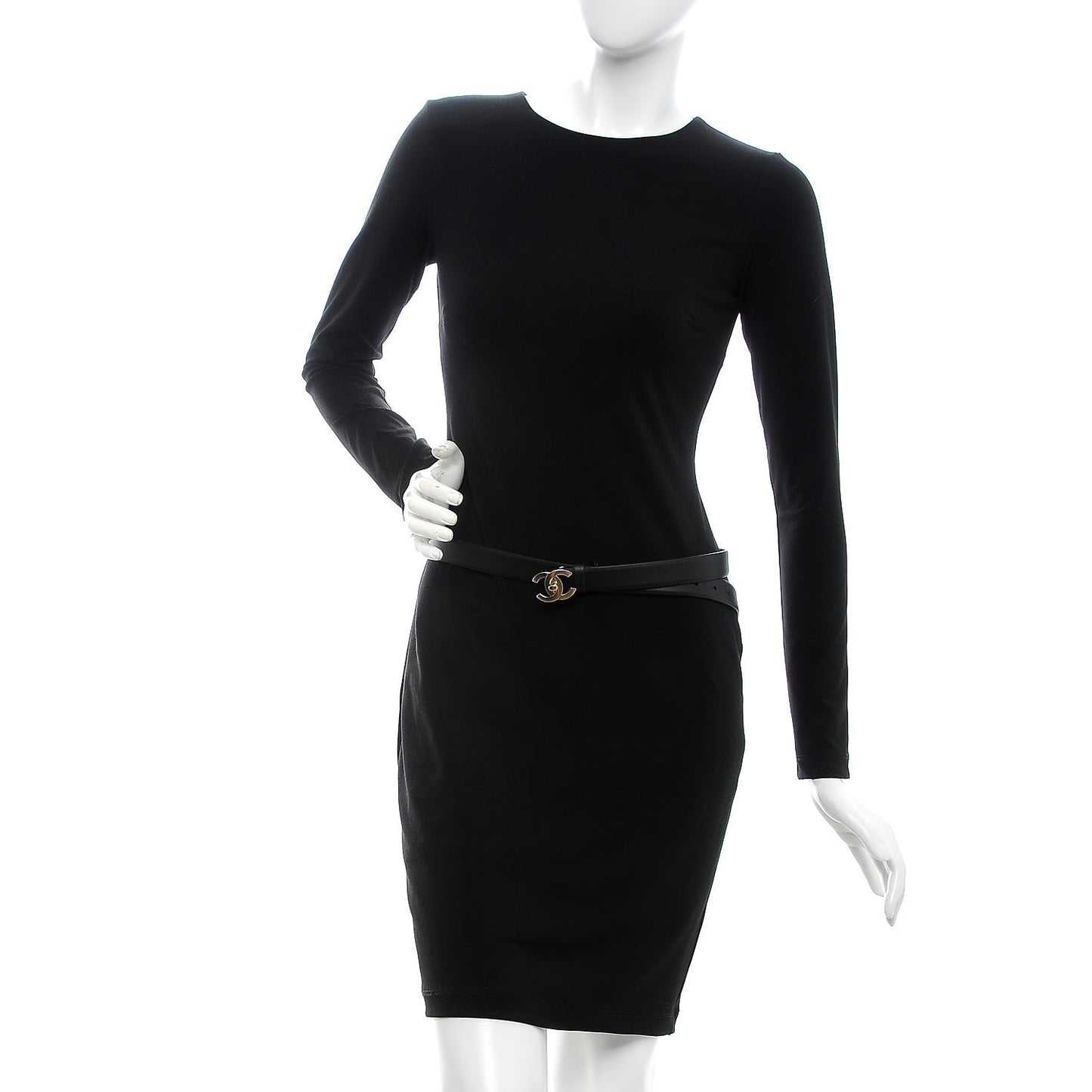 Calfskin CC Turn Lock Belt 95 38 Black