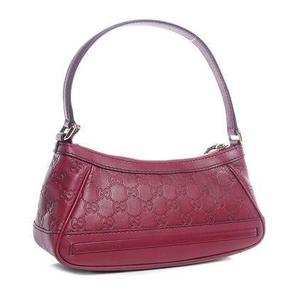 Gucci Guccissima Small Mayfair Bow Detail Shoulder Bag Cherry 3 of 8