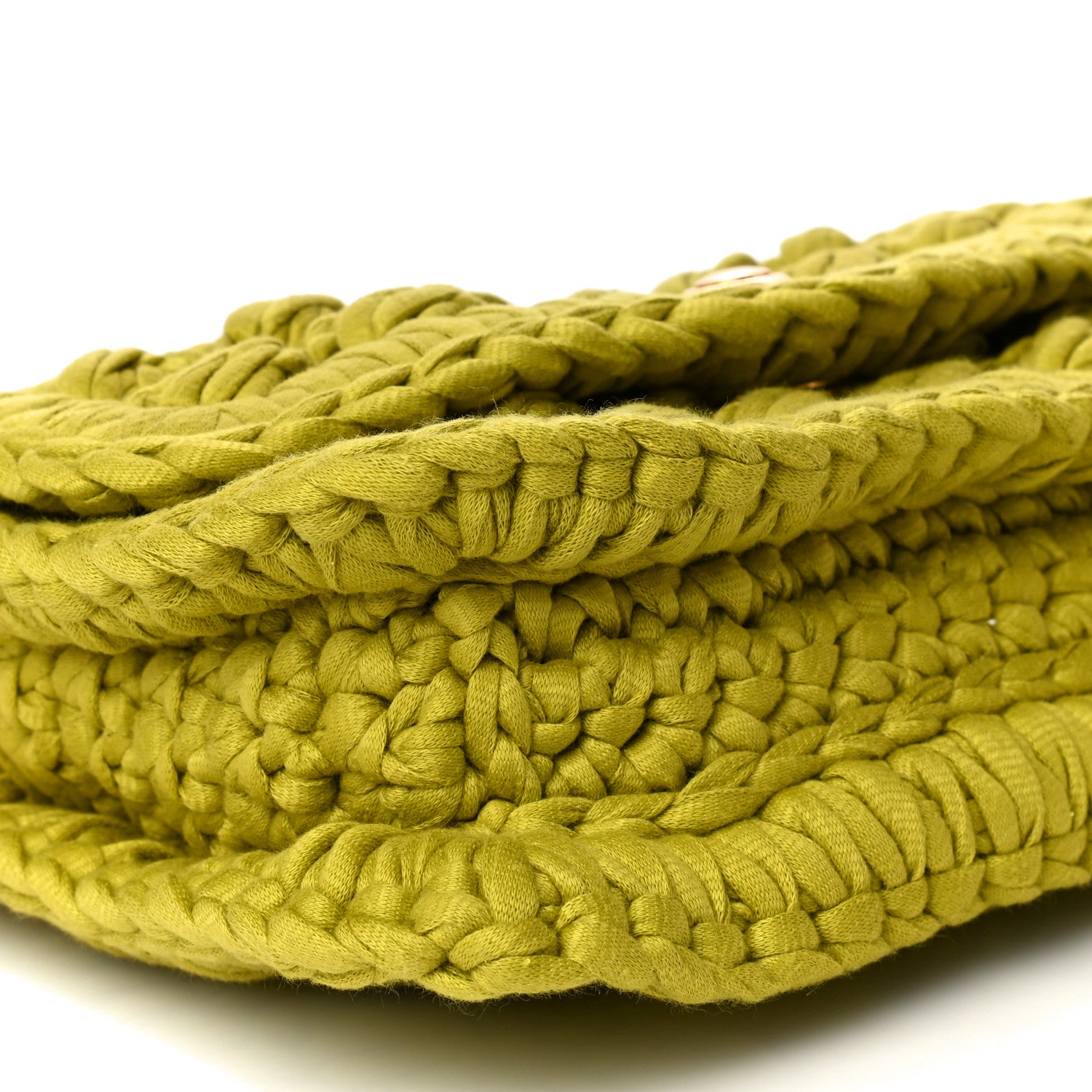 Bottega Veneta Jersey Crochet Shoulder Bag Kiwi 8 of 9