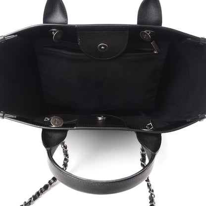 Chanel Caviar Small Studded Deauville Tote Black 5 of 10