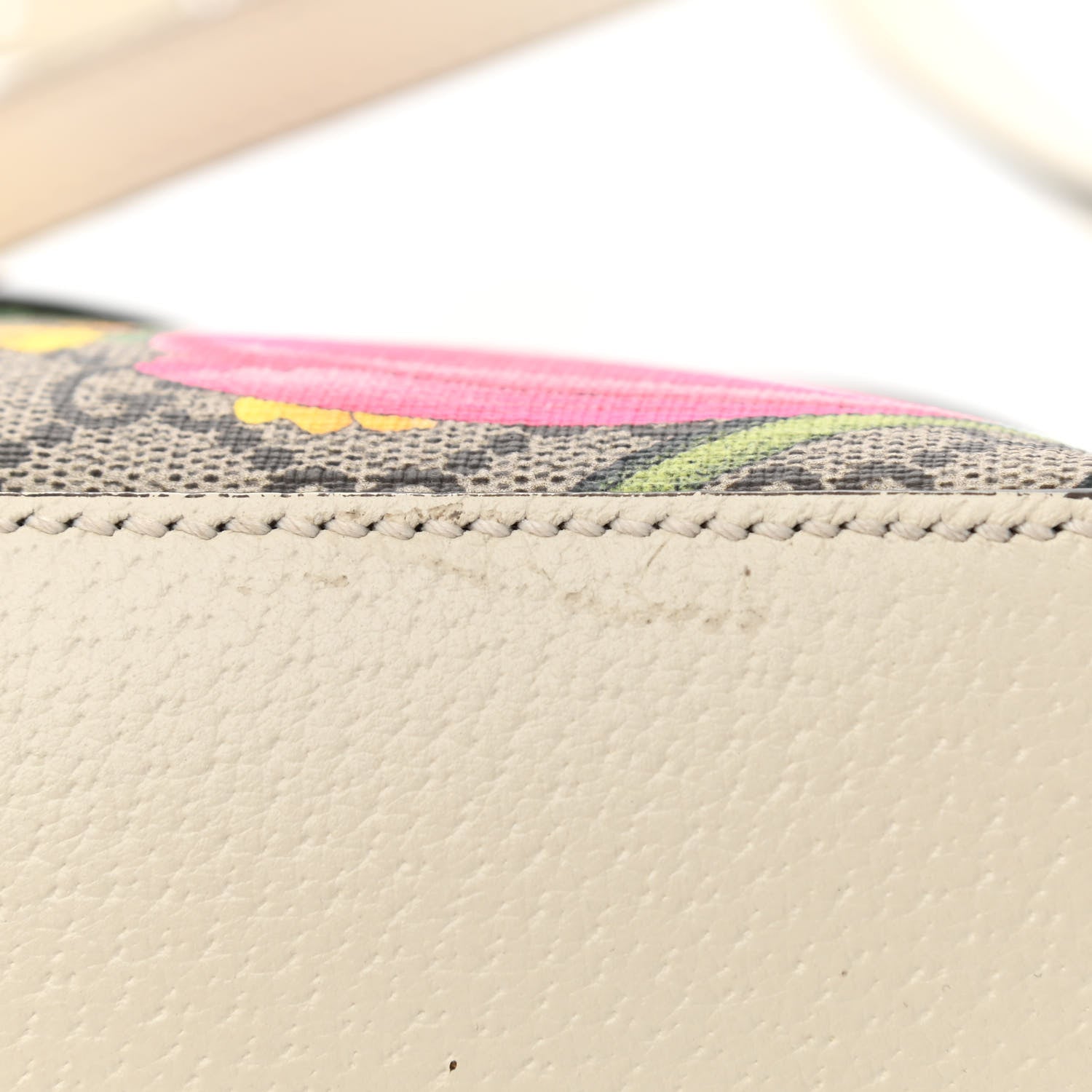 Gucci GG Supreme Monogram Flora Web GG Small Ophidia Dome Shoulder Bag White 9 of 9
