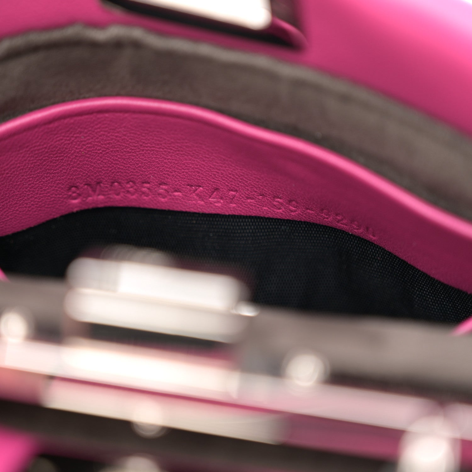 Fendi Nappa Nano Peekaboo Satchel Magenta 9 of 12