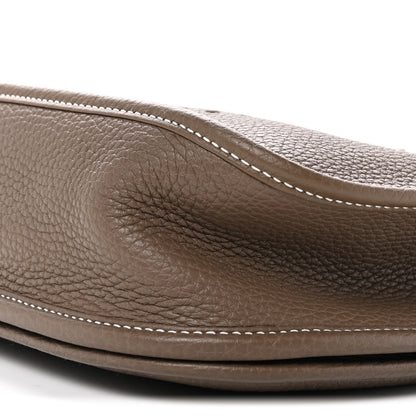 Hermes Taurillon Clemence Evelyne III PM Etoupe 10 of 11