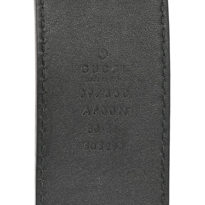 Gucci Moon Calfskin Nickel Double G 40mm Belt 80 32 Black 3 of 10