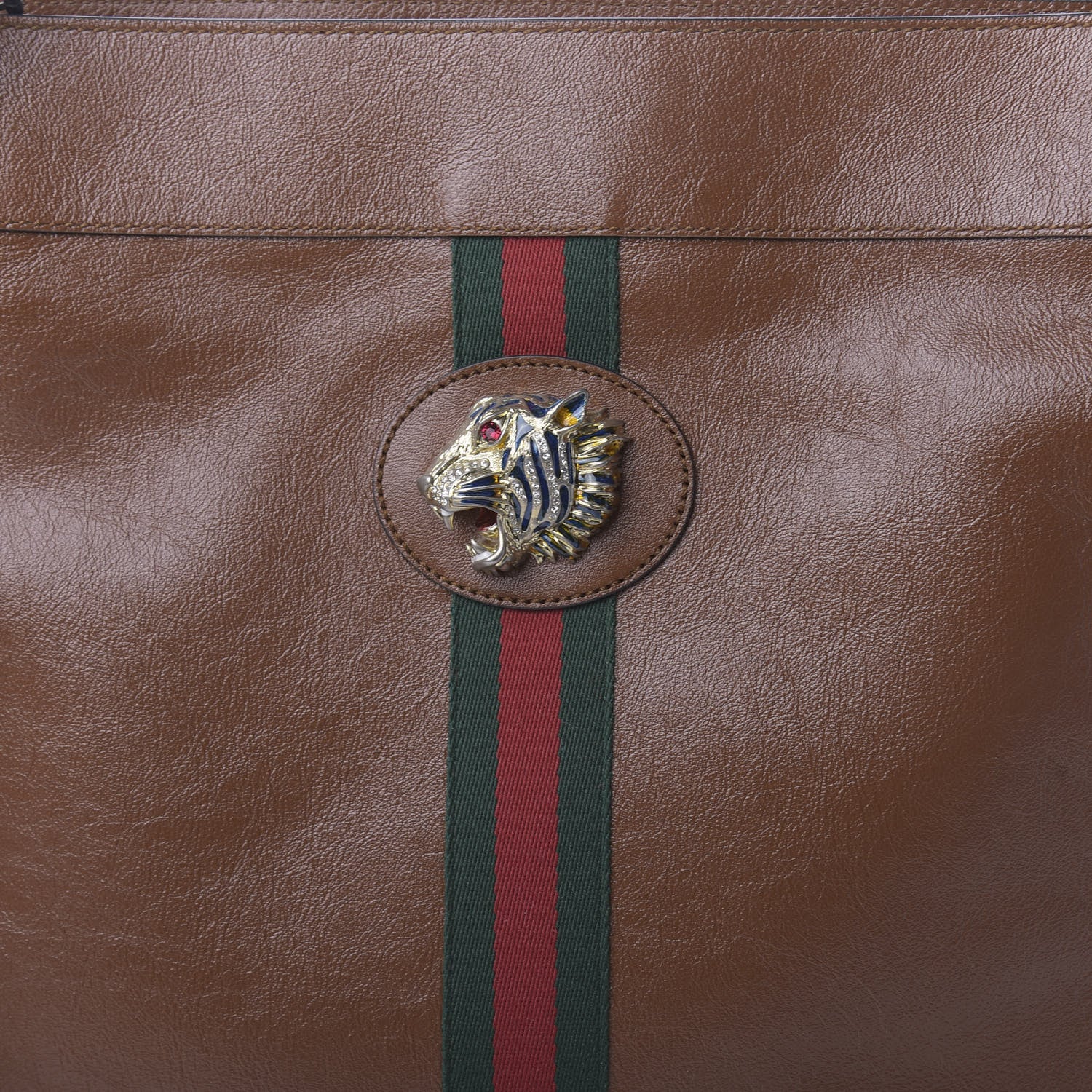 Gucci Calfskin Large Rajah Chain Tote Cuir 10 of 10