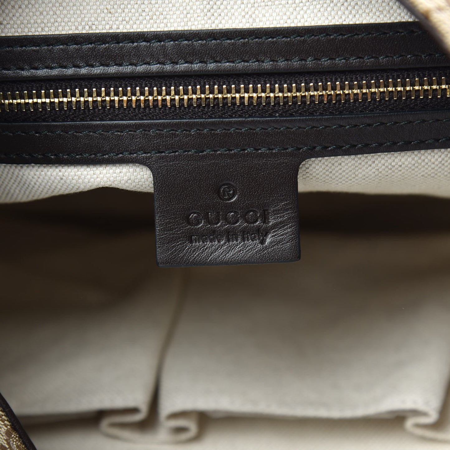 Monogram Margaux Calfskin Medium Emily Hobo Beige Ebony Cocoa