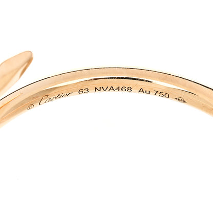 Cartier 18K Yellow Gold Small Juste Un Clou Ring 63 10.5 4 of 5