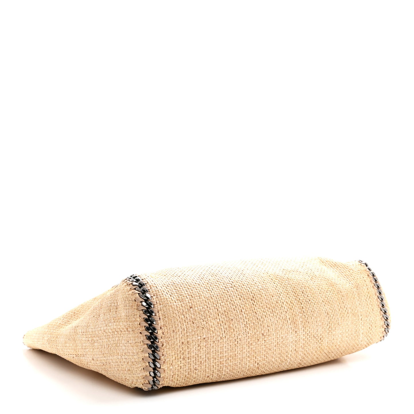 Woven Raffia Falabella Tote Bag Natural