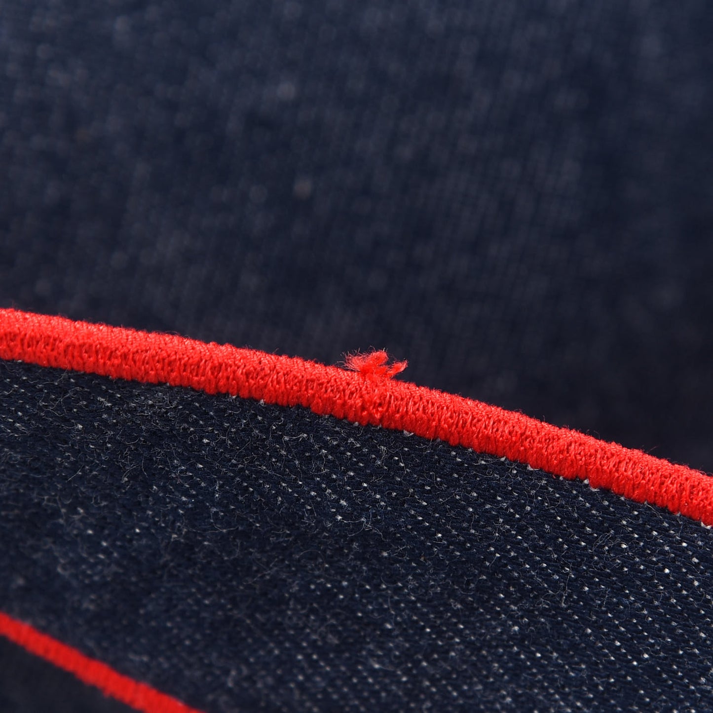 Denim Large Baguette Blue Rosso