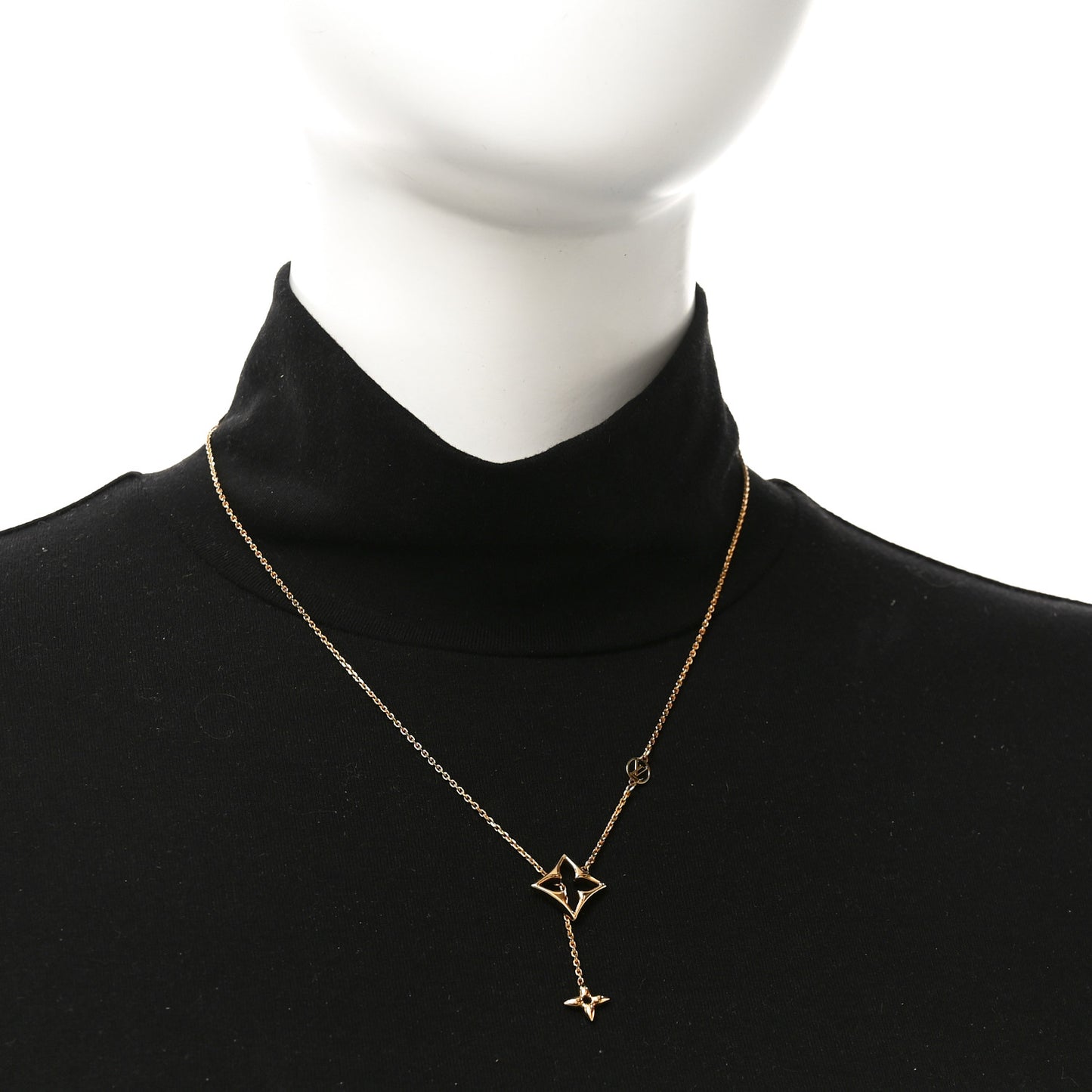 Metal LV Flowergram Necklace Gold