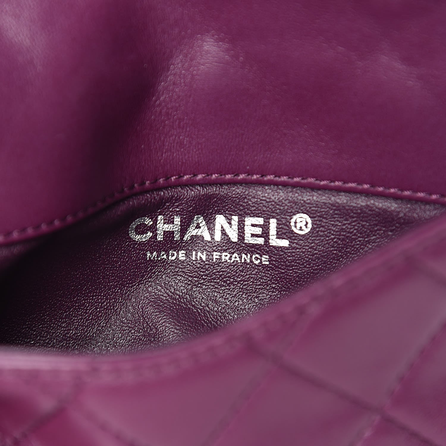Chanel Lambskin Quilted Mini Mineral Nights Flap Crossbody Bag Purple 6 of 11