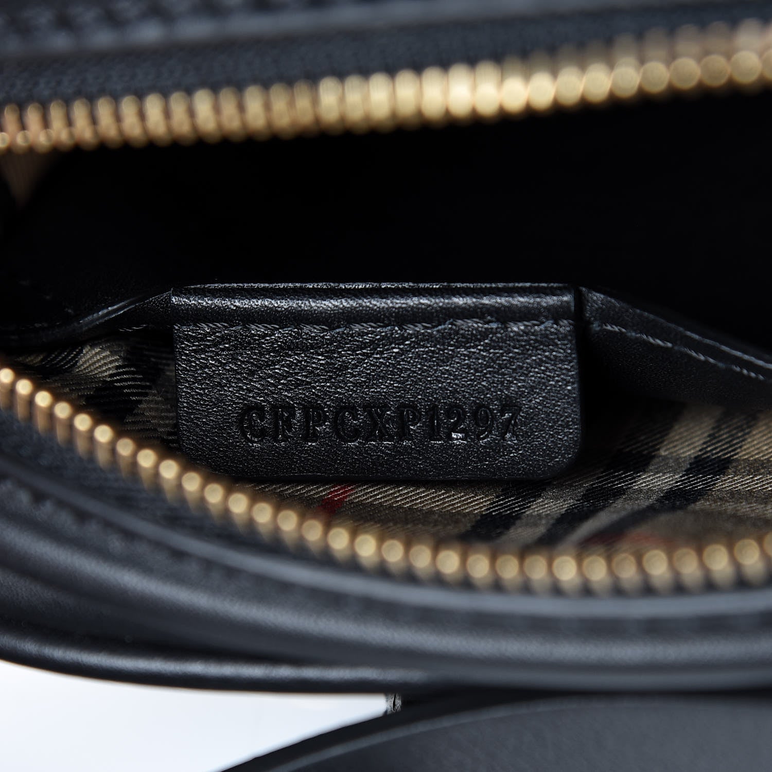Burberry Smooth Calfskin 1983 Knight Check Link Camera Bag Black 9 of 9