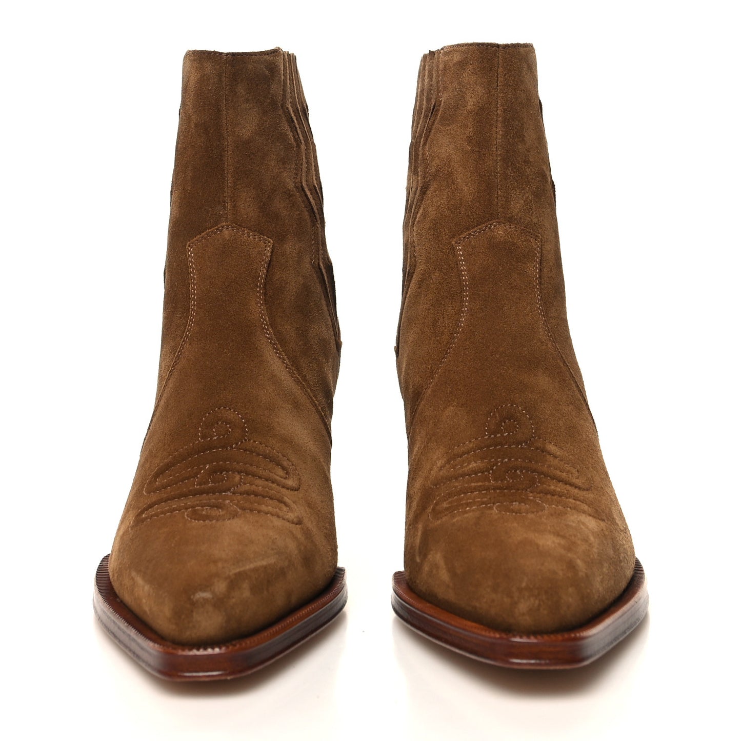 Suede Womens Vegas Ankle Boot 35 Brun Fume