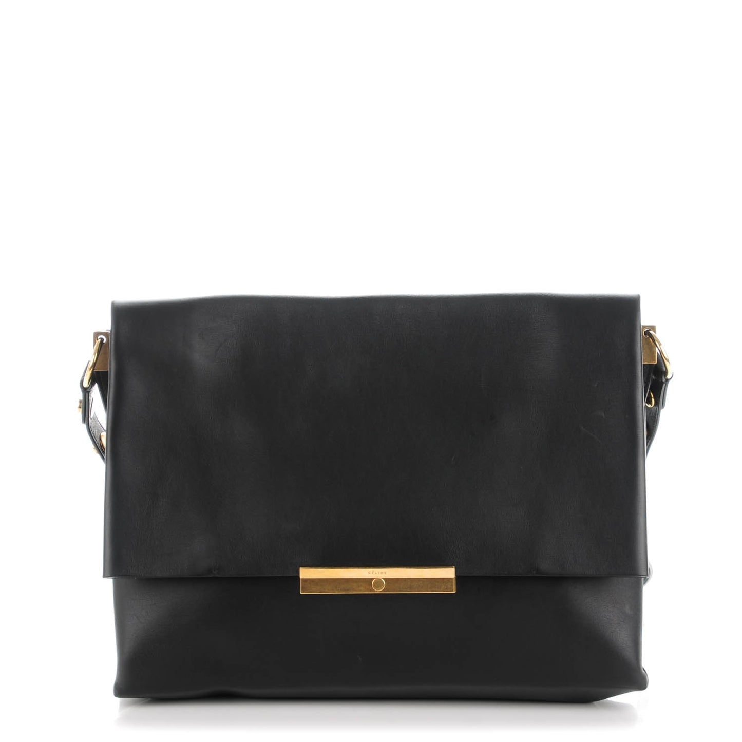 Smooth Calfskin Blade Flap Black