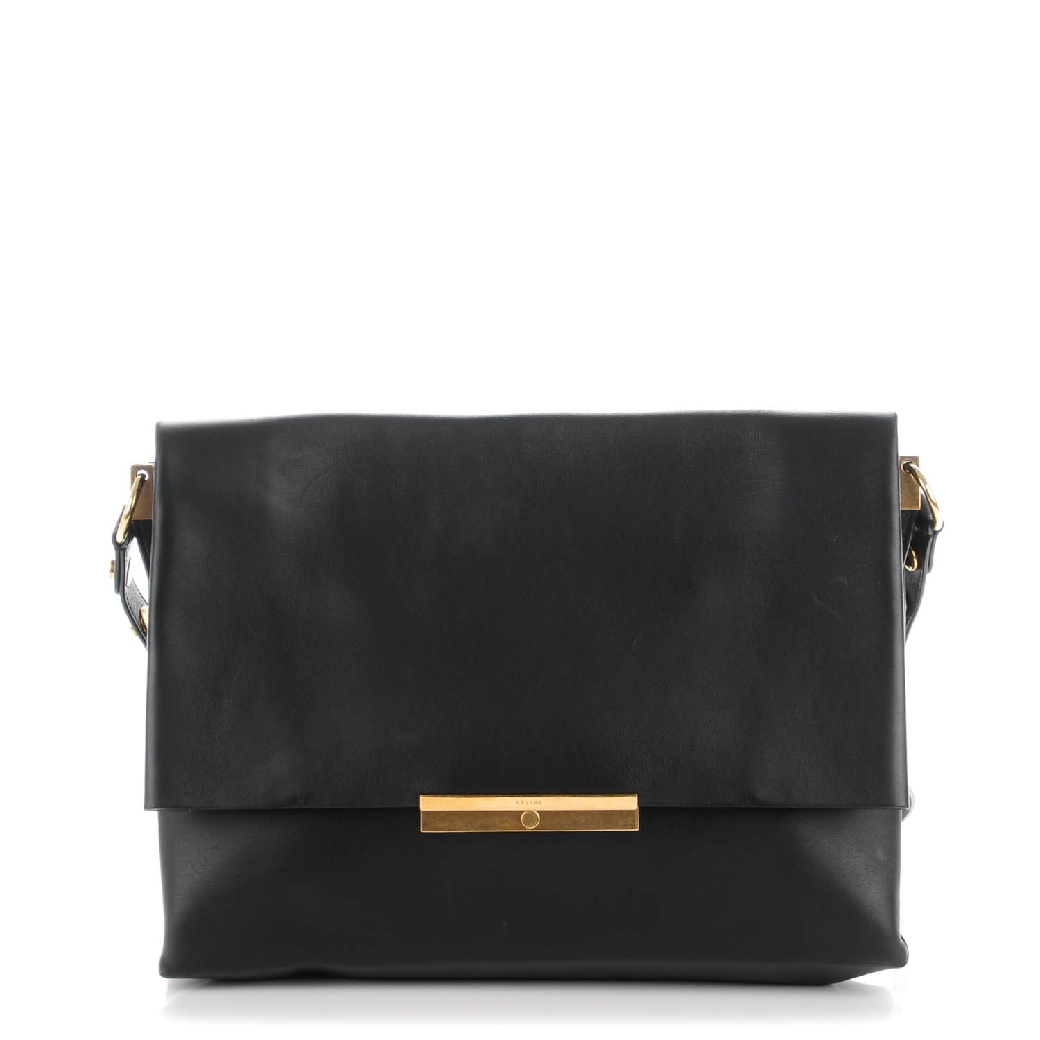 Celine Smooth Calfskin Blade Flap Black 1 of 7