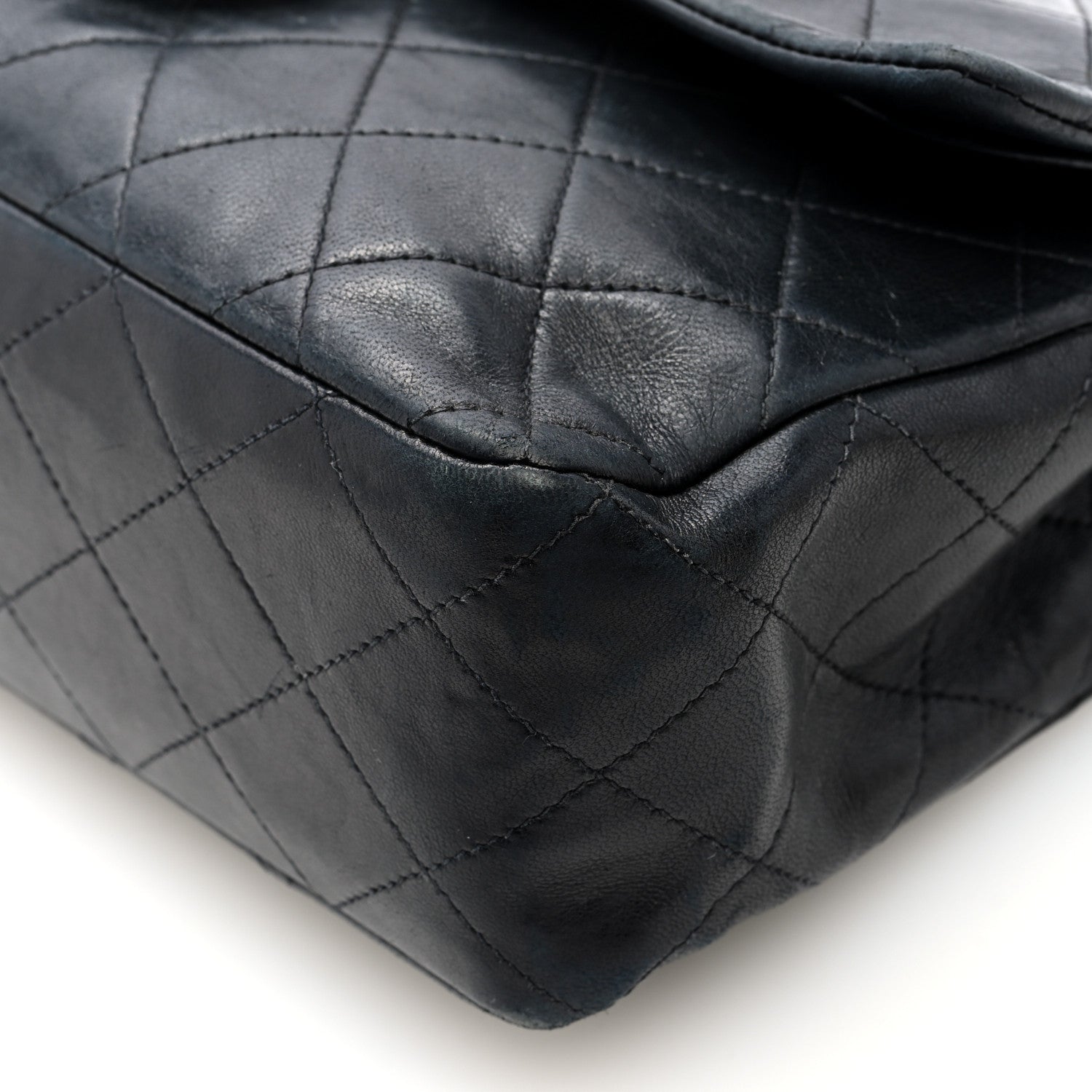 Chanel Lambskin Quilted Medium Double Flap Black 10 of 10