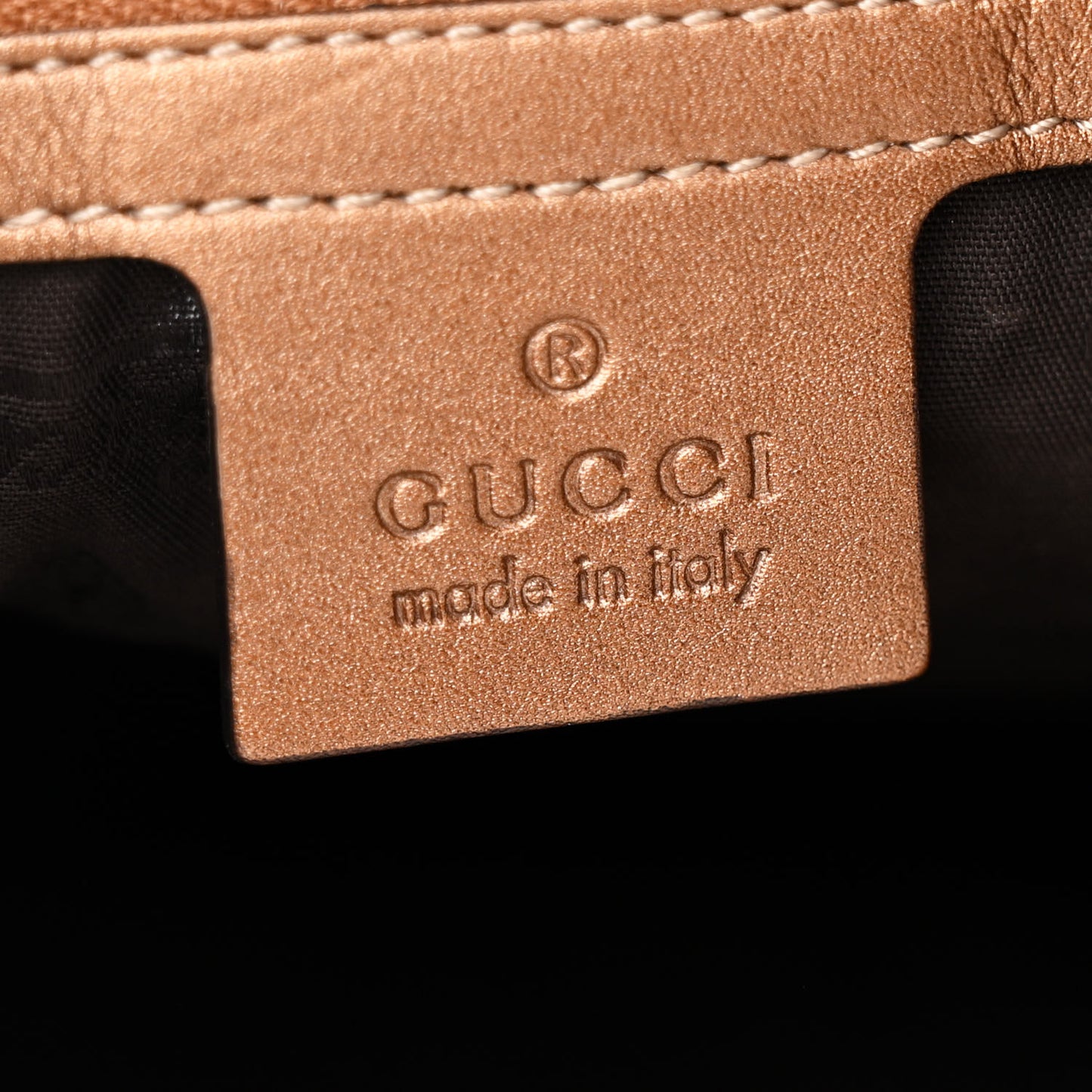 Metallic Guccissima Large GG Twins Hobo Bronze