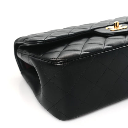 Chanel Lambskin Quilted Jumbo Double Flap Black 9 of 10