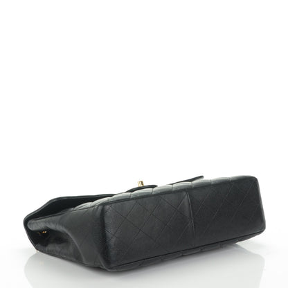Chanel Caviar Quilted Jumbo Single Flap Black 4 of 9