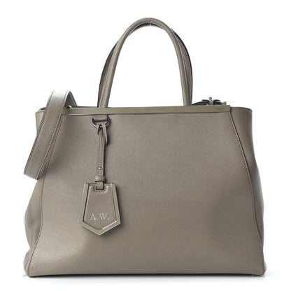 Fendi Vitello Elite Regular 2Jours Tote Tortora 1 of 12