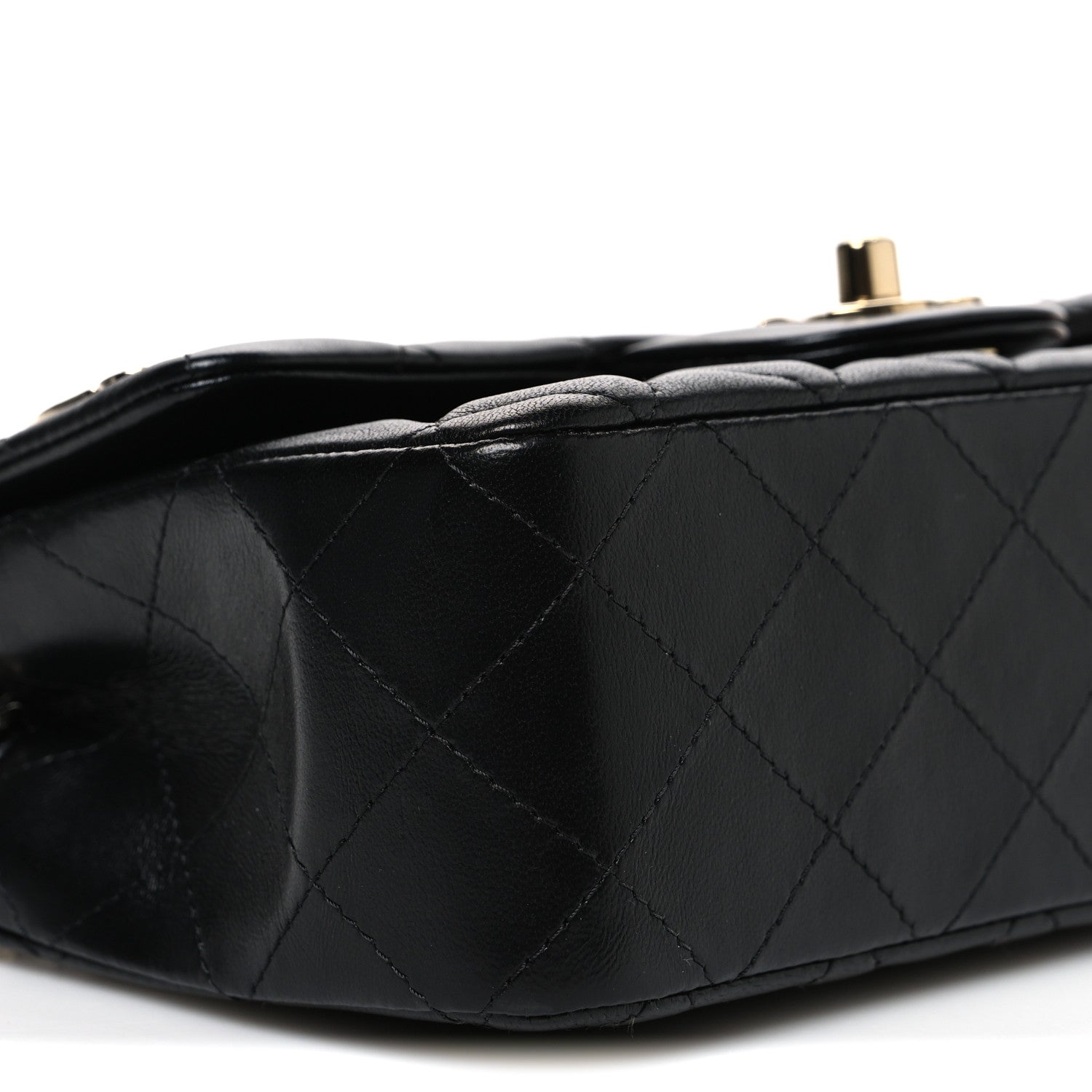 Chanel Lambskin Quilted Hollywood Charms Mini Rectangular Flap Black 9 of 10