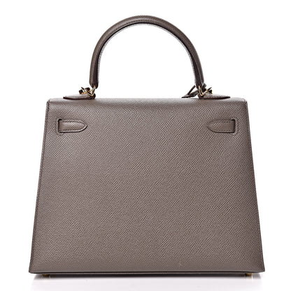Hermes Epsom Kelly Sellier 25 Etain 24 of 40