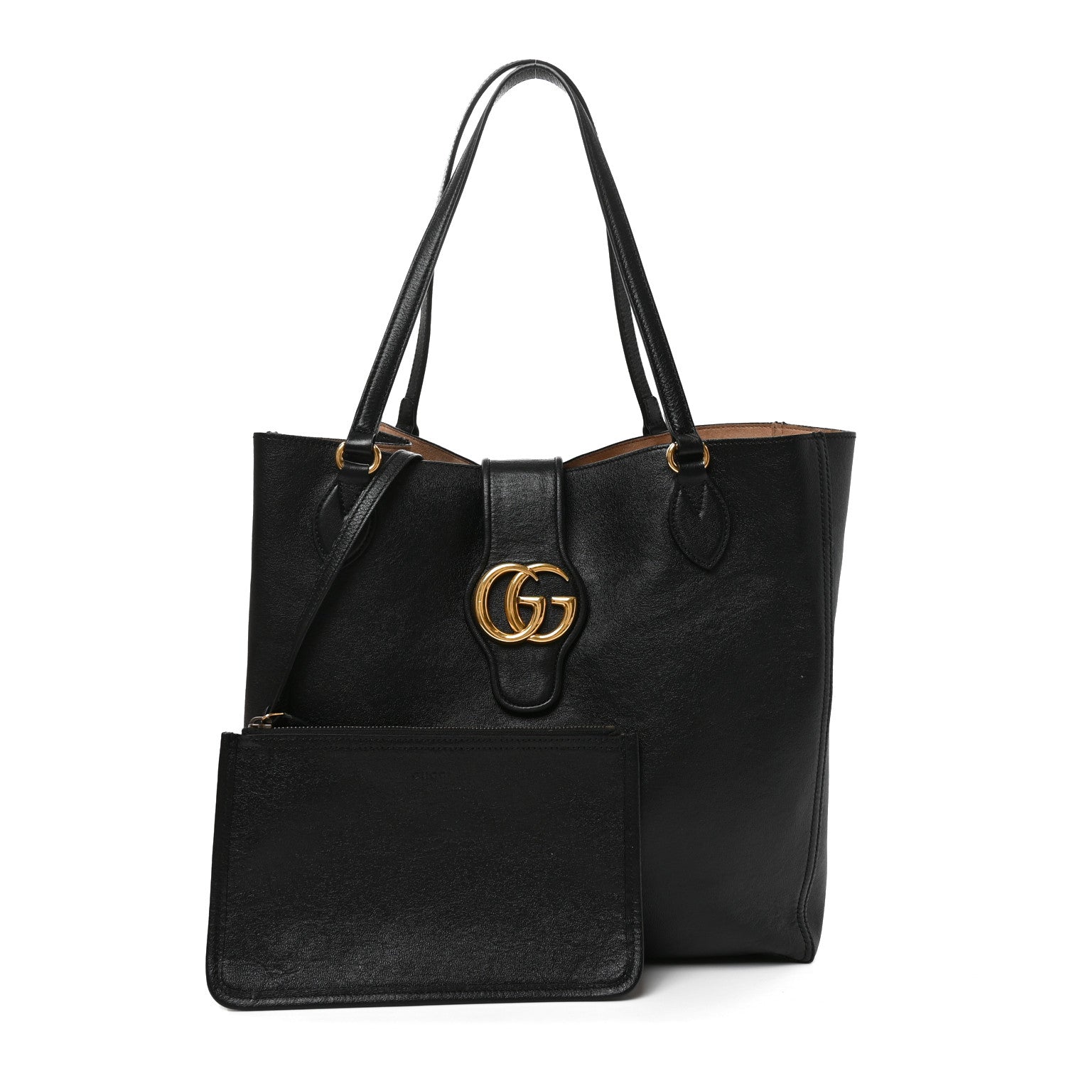 Gucci New Sakai Calfskin Lux Medium Dahlia Tote Black 3 of 13