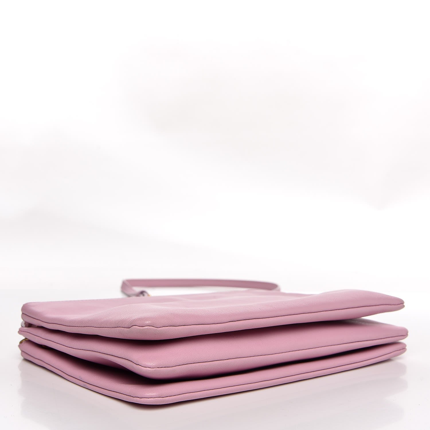 Celine Lambskin Large Trio Crossbody Bag Pink 4 of 13