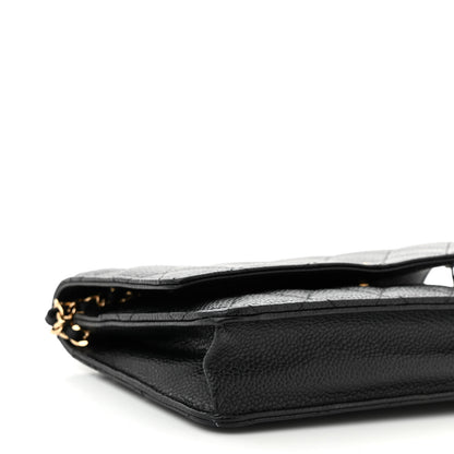 Chanel Caviar Quilted Wallet on Chain WOC Black 10 of 11
