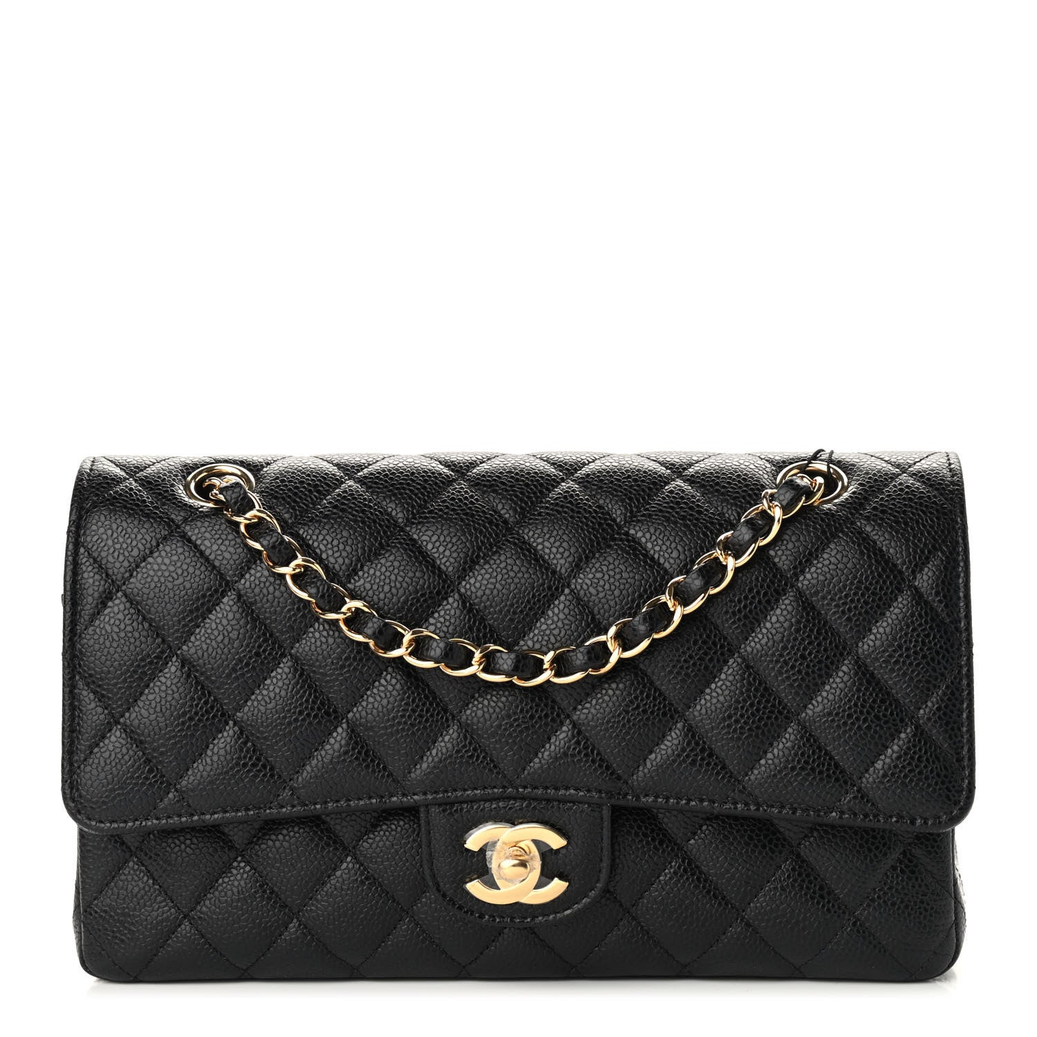 Chanel Caviar Quilted Medium Double Flap Black 1 of 8