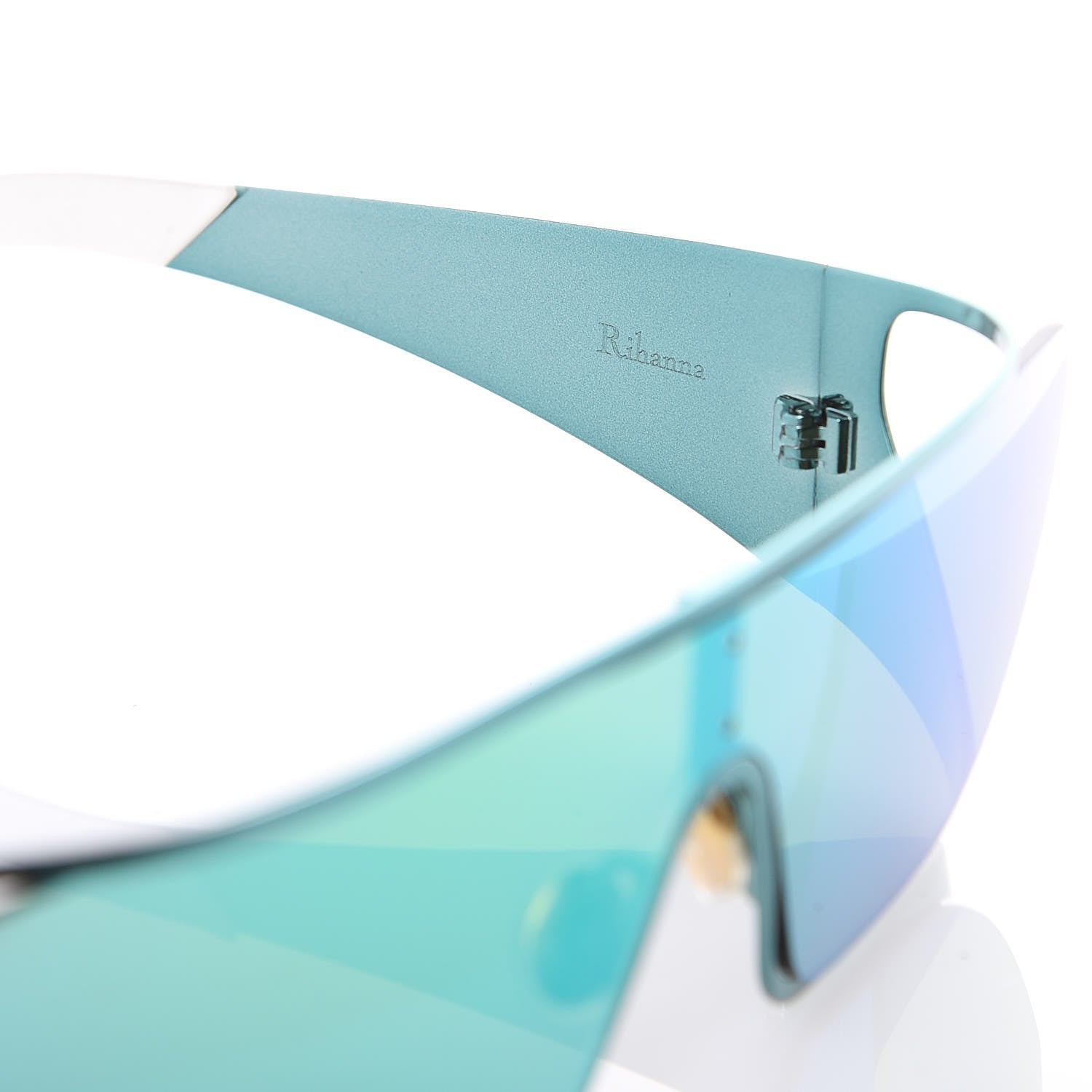 Christian Dior X RIHANNA Shield Sunglasses Green 7 of 8
