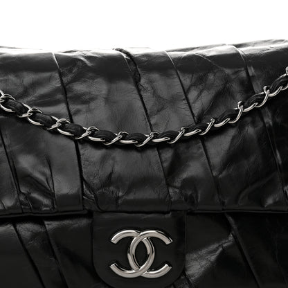 Chanel Glazed Calfskin Twisted Maxi Flap Black 8 of 10