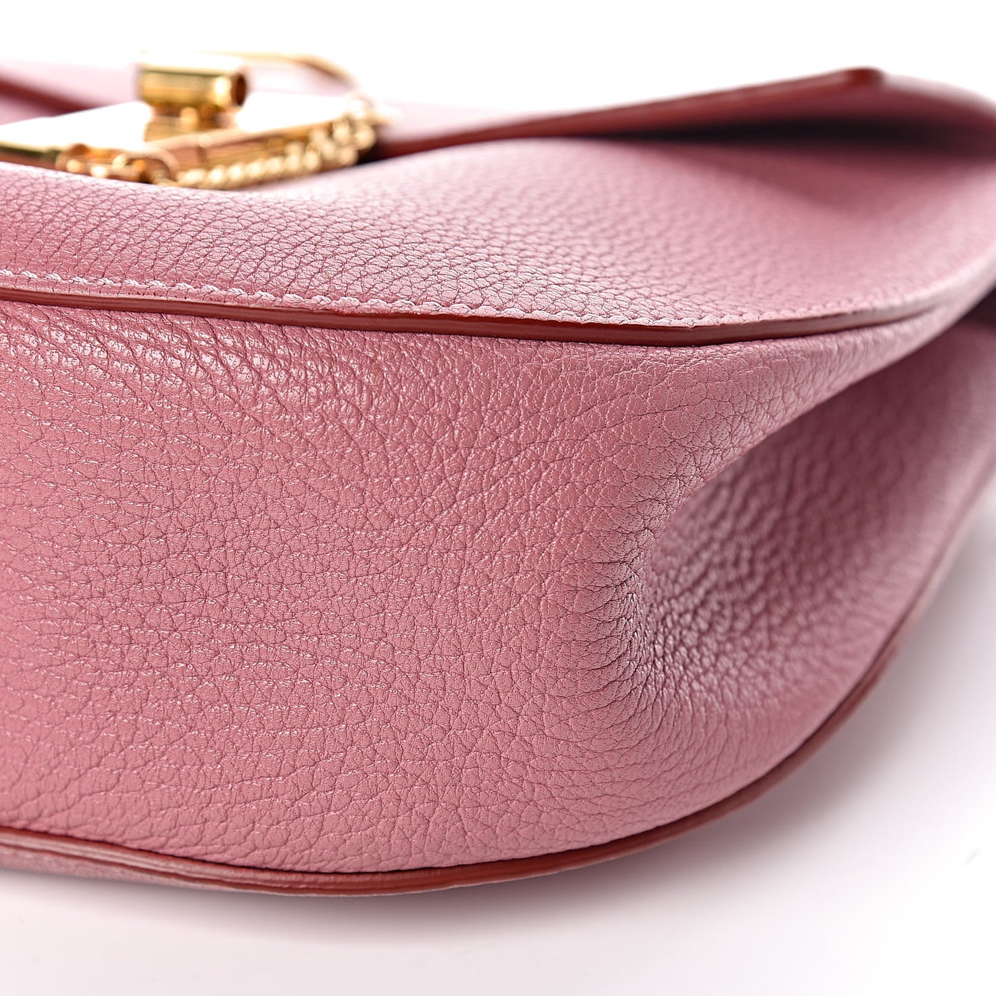 Grained Lambskin Drew Shoulder Bag Velvet Mauve