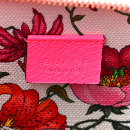 Gucci Canvas Medium Flora Tote Fuchsia 6 of 12