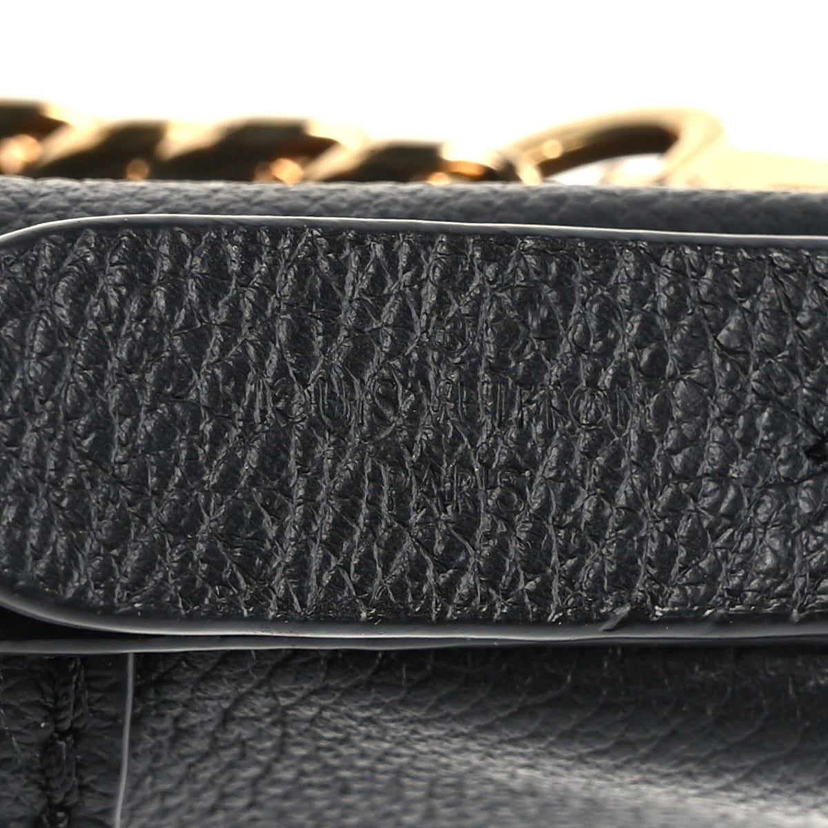 Calfskin Lock and Walk Bucket Black