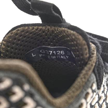 Chanel Suede Calfskin Embroidered CC Sneakers 39 Black Beige 8 of 9