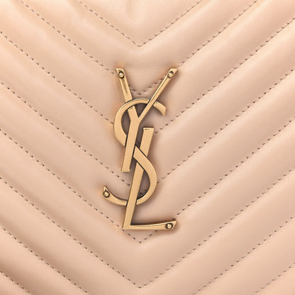 Saint Laurent Calfskin Matelasse Monogram Lou Camera Bag Nude Powder 8 of 8
