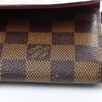 Louis Vuitton Damier Ebene Emilie Wallet Red 8 of 8