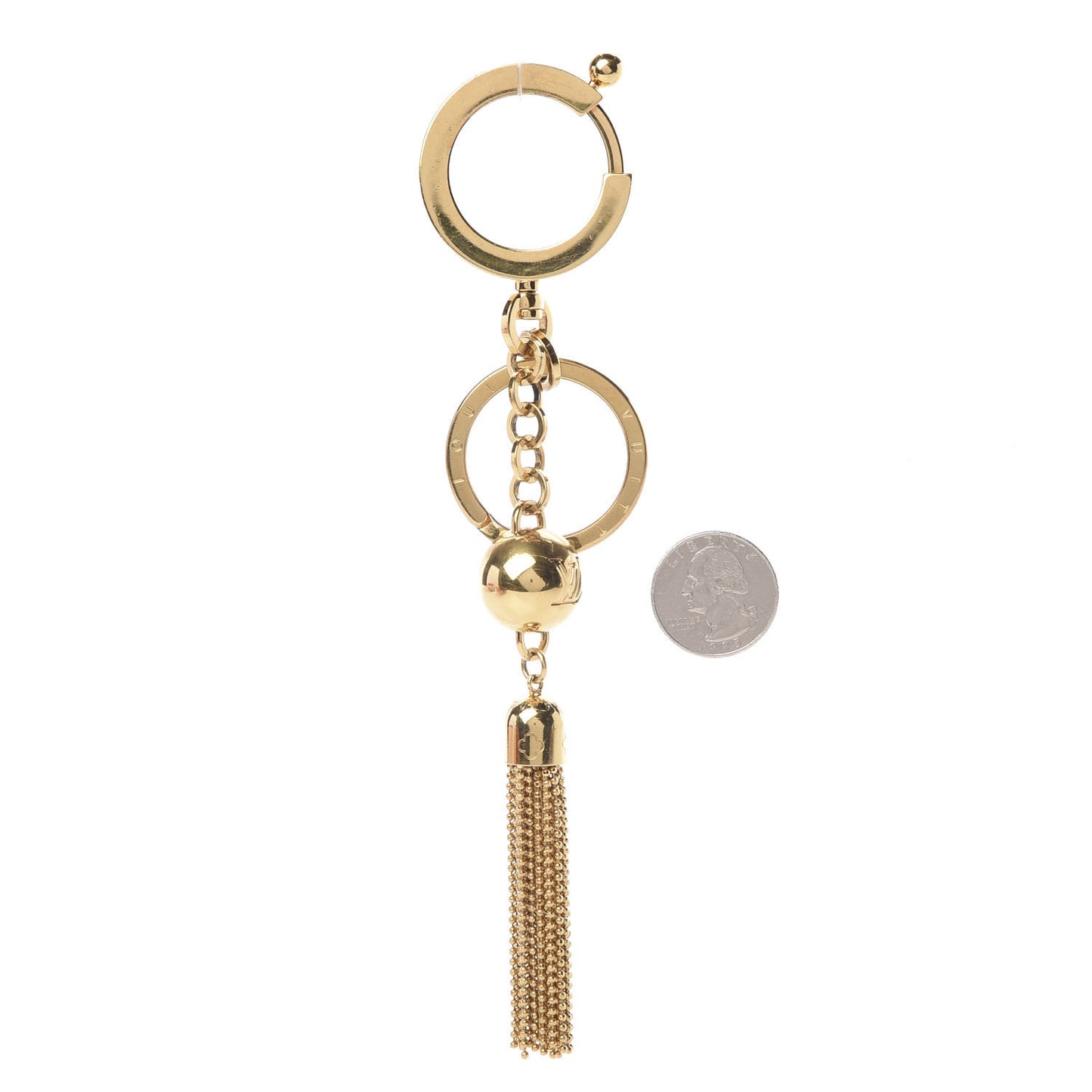 Goldtone Swing Key Holder and Bag Charm