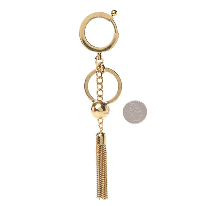 Louis Vuitton Goldtone Swing Key Holder and Bag Charm 2 of 5
