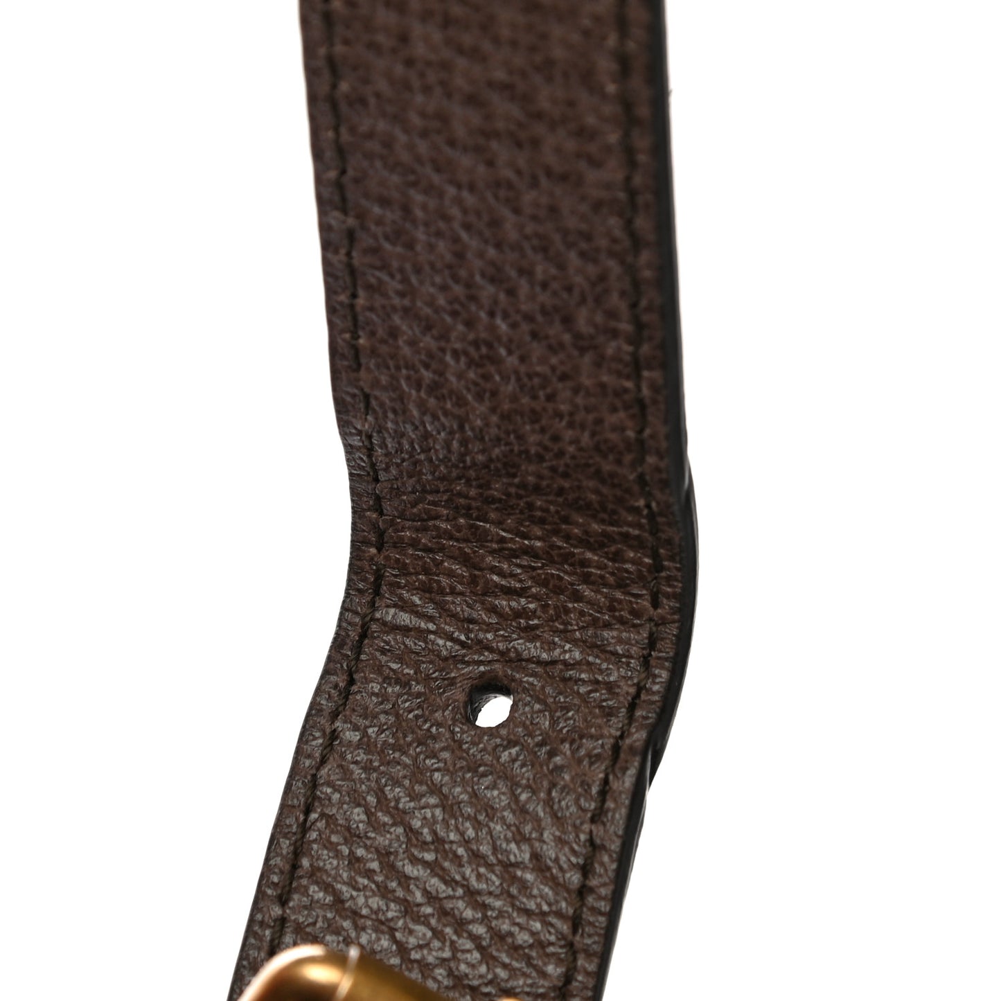 GG Supreme Monogram Web Ophidia Half Moon Hobo Brown