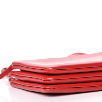 Celine Liege Calfskin Small Trio Crossbody Bag Pop Red 5 of 12