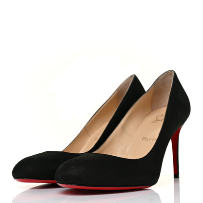 Christian Louboutin Suede Simple 85 Pumps 38 Black 3 of 8