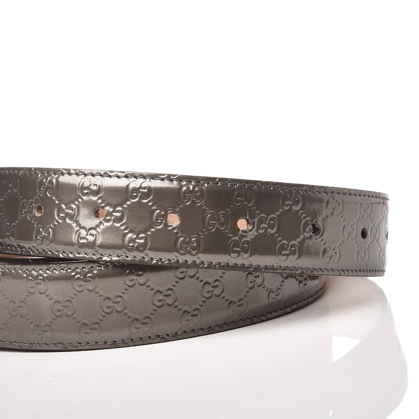 Shine Microguccissima Interlocking G Belt 100 40 Acero