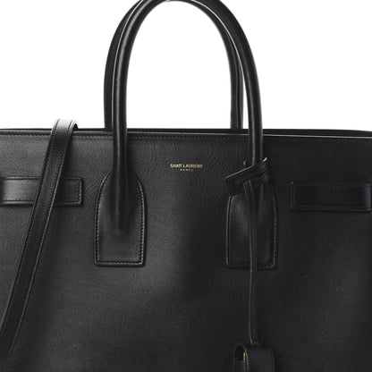 Saint Laurent Calfskin Small Sac De Jour Black 6 of 9