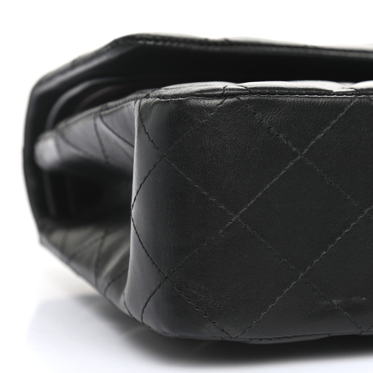 Chanel Lambskin Quilted Medium Double Flap Black 9 of 11